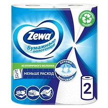 Рулонные бумажные полотенца Zewa двухслойные 2 шт