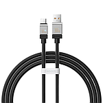 Кабель Type-C Baseus CoolPlay CAKW000601 1м, 6А, 100W Черный