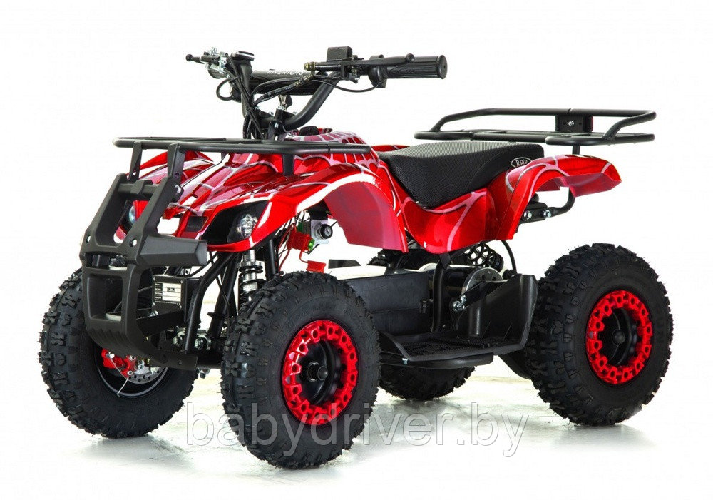 Детский электроквадроцикл RiverToys ANRI (красный Spider) скорость 20 км/ч, нагрузка до 65 кг.