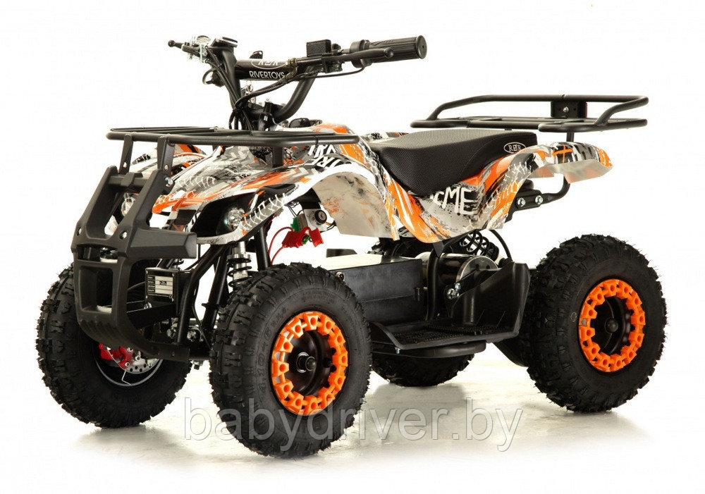 Детский электроквадроцикл RiverToys ANRI (оранжевый) скорость 20 км/ч, нагрузка до 65 кг.