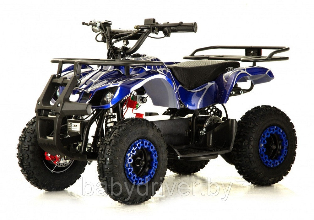 Детский электроквадроцикл RiverToys ANRI (синий Spider) скорость 20 км/ч, нагрузка до 65 кг.