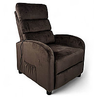 Кресло массажное Calviano 2164 коричневый велюр