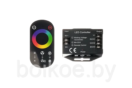 Контроллер RGB с сенсорным пультом CNS-RGB-3C8A-RF-S, фото 2