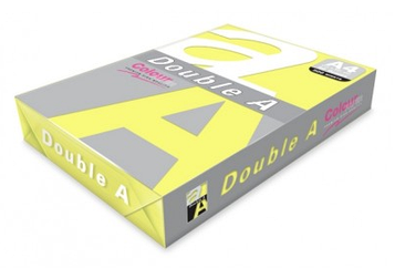 Бумага цветная DOUBLE A, А4, 80 г/м, 100 листов. Цена указана без учета НДС 20% желтый