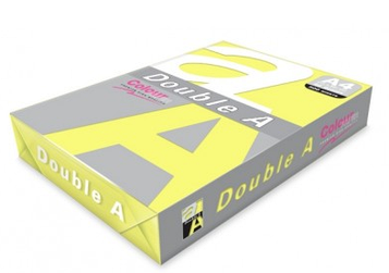 Бумага цветная DOUBLE A, А4, 80 г/м, 100 листов. Цена указана без учета НДС 20% светло-желтый