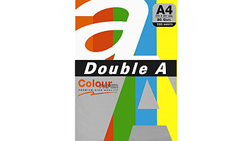 Бумага цветная DOUBLE A, А4, 80 г/м, 100 листов. Цена указана без учета НДС 20% ассорти, интеснив, (оранжевый, красный, зеленый, синий, желтый)