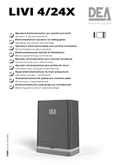 Инструкция к приводу DEA LIVI 4/24X/M
