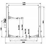 ПОДЪЕМНИК 2-Х СТОЕЧНЫЙ ЭЛЕКТРОГИДРАВЛИЧЕСКИЙ TOP AVTO T4PRO (220 V) Топ Авто Т4 про 220В TOPAUTO, фото 3