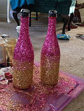 Декоративная краска Глиттер Specialty Glitter(Покрытие полупрозрачное с мерцающими частицами) Яркий розовый, фото 5