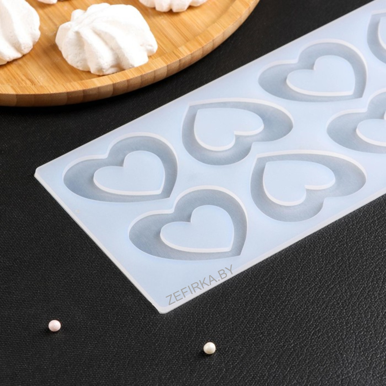 Форма для шоколада «Любовь», силикон, 8 ячеек, 24×11×0,3 см, цвет прозрачный