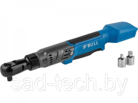 Аккумуляторная угловая трещотка BULL CRW 9020 в кор. 90 Нм, 0-200 об/мин., LED (внешний квадрат, 1/2, 1.18 кг), фото 2