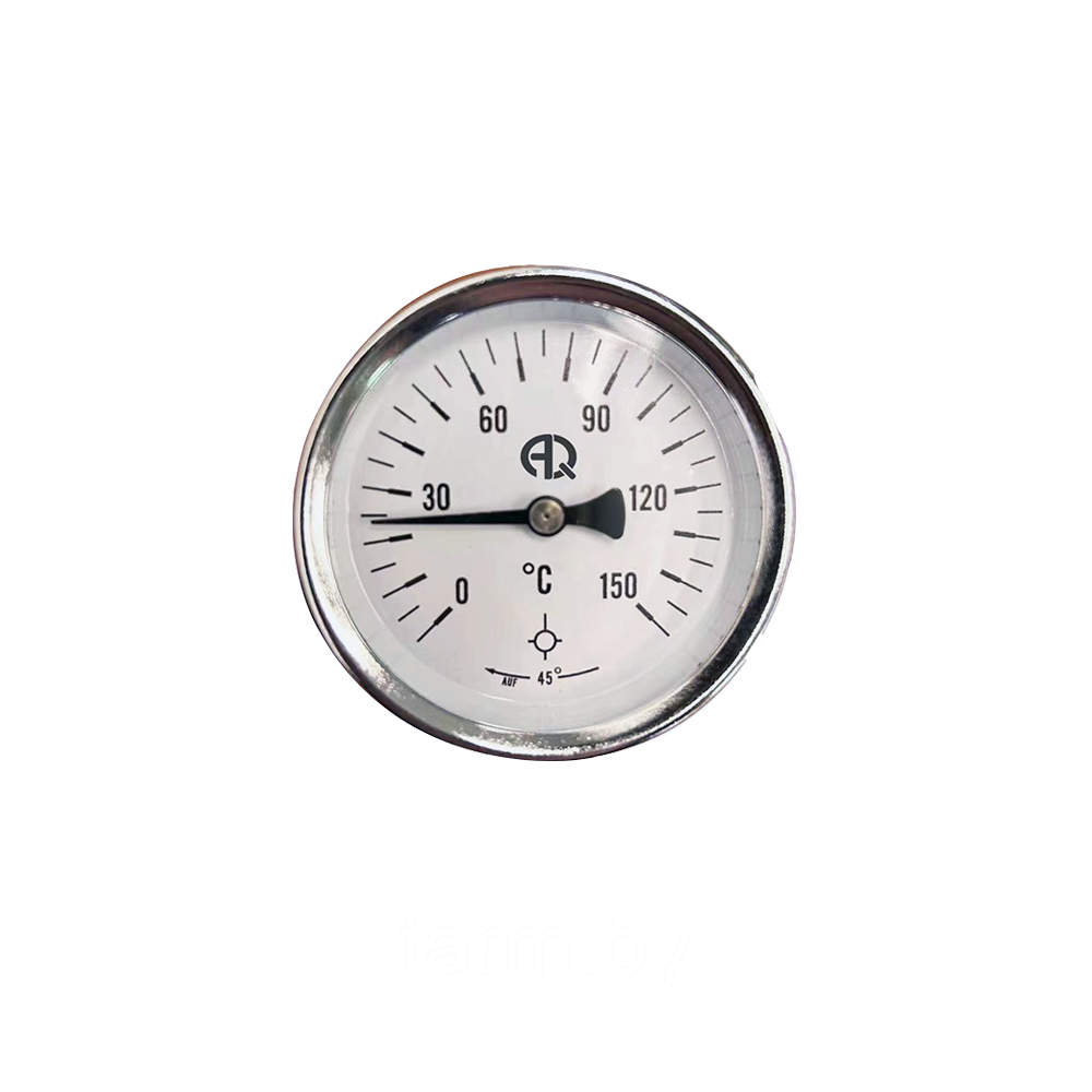 Термометр ТБП-63 (0-150С) биметаллический торцевой БЕЗ гильзы, черно-белая шкала