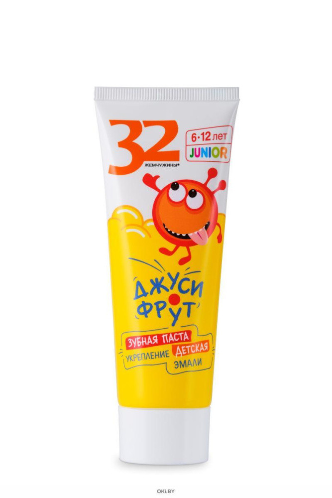 Паста зубная дет.32 ЖЕМЧУЖИНЫ JUNIOR Джуси-фрут, 75 г