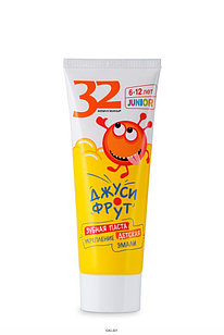 Паста зубная дет.32 ЖЕМЧУЖИНЫ JUNIOR Джуси-фрут, 75 г