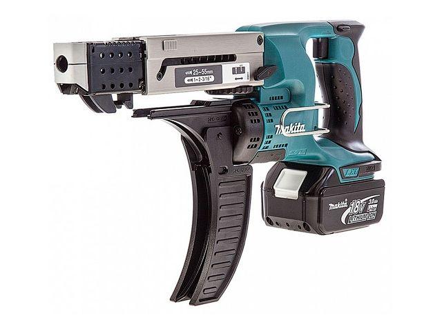 Аккум. шуруповерт MAKITA LXT DFR 550 RFE в чем. (18.0 В, 2 акк., 3.0 А/ч Li-Ion, 1 скор., 40 Нм, шурупы до 4