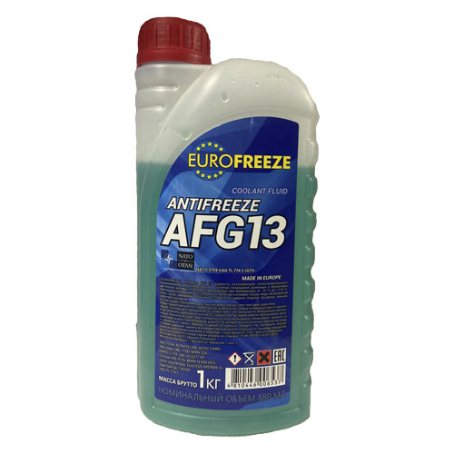 Охлаждающая жидкость Eurofreeze Antifreeze AFG 13 1 кг зелёный