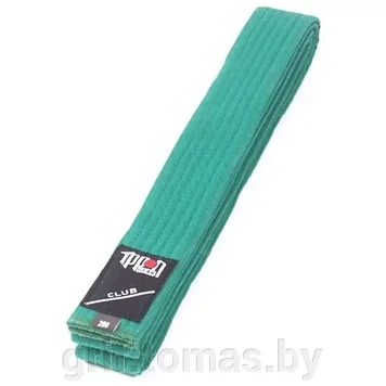 Пояс для единоборств IPPON GEAR Club Green (48% хлопок, 52% полиэстер) 240 см , JIB220GR-240