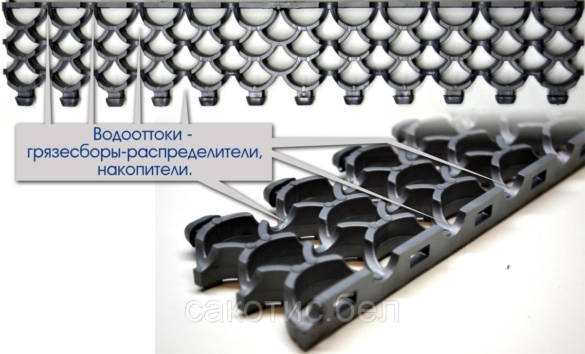 Коврик ПВХ для бань, саун, душевых, бассейна под размер любого цвета