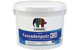КАПАРОЛ Capatect Fassadenputz (Капатект Фассаденпутц) K20, Дисперсионная структурная силиконовая штукатурка