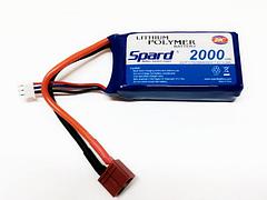Spard Аккумулятор Li-Po Spard 2000mAh, 7,4V, 20C, T‐plug