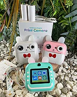 Фотоаппарат детский с моментальной печатью, детская фотокамера с принтером