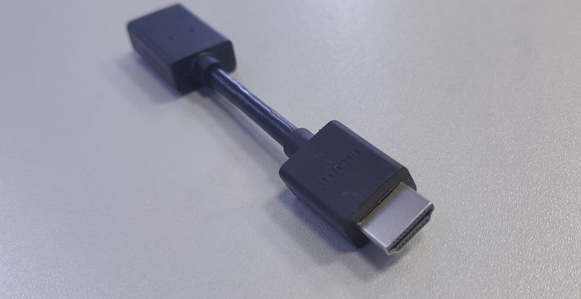 Переходник HDMI - HDMI - гибкий, 10см, Вход HDMI - Выход HDMI