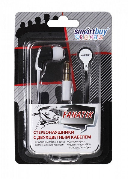 Внутриканальные наушники Smartbuy FANATIK