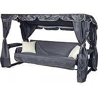 Садовые качели LetoLux Нирвана 76 Premium (графит)  286х176х172 см