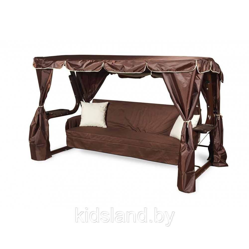 Садовые качели LetoLux Нирвана 76 Premium (шоколад)  286х176х172 см