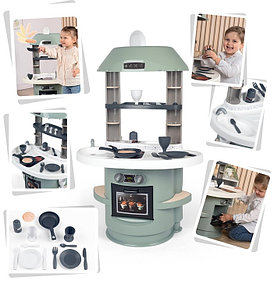 Игровой набор Smoby Детская кухня Nova + 13 аксессуаров для маленьких поварят 312700