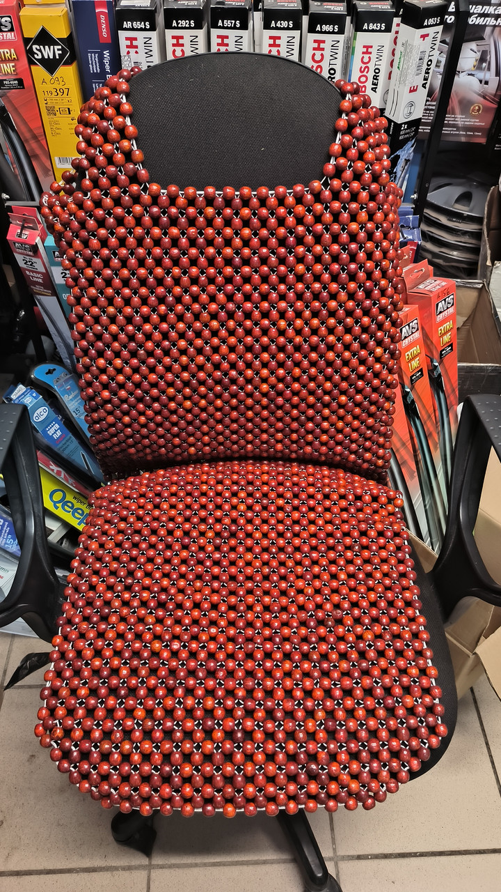 Накидка на сиденье массажная косточки (деревянные)