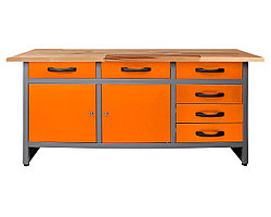 Стол-верстак для мастерской BAUMEISTER BTC-008 ORANGE