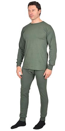 Бельё нательное трикотажное с начёсом (зима),оливковые тона,пл.250 г/кв.м, фото 2