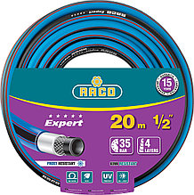 RACO EXPERT, 1/2″, 20 м, 35 атм, четырёхслойный, армированный, поливочный шланг (40302-1/2-20)
