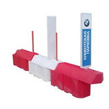 Пластиковый дорожный водоналивной барьер ТРАССА 1,5м 1500*400*600мм. Картинг-барьер, фото 3