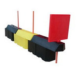 Пластиковый дорожный водоналивной барьер ТРАССА 1,5м 1500*400*600мм. Картинг-барьер, фото 9