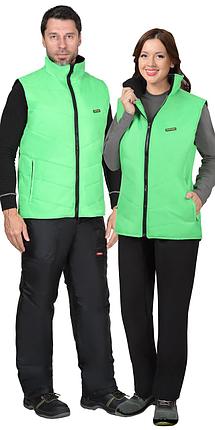 Жилет СИРИУС-АЛЫЙ утепленный салатовый, фото 2