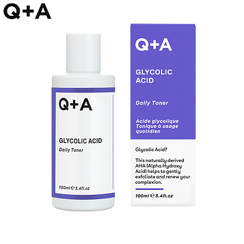 Тонер с гликолевой кислотой Q+A Glycolic Acid Daily Toner 100мл