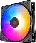 Вентилятор 120х120х25 DeepCool RF120 FS гидродинамический 4pin, RGB (DP-FLED3-RF120-FS)