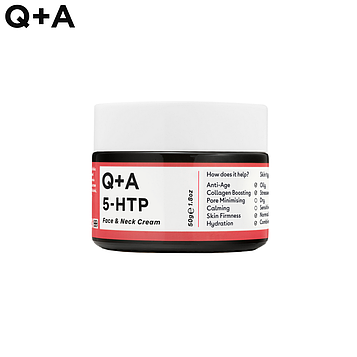 Крем для лица и шеи Q+A 5-HTP Face & Neck Cream 50г