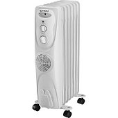 Масляный радиатор ENGY EN-1307F Classic 7 секций (2,0 кВт) + встроенный тепловентилятор