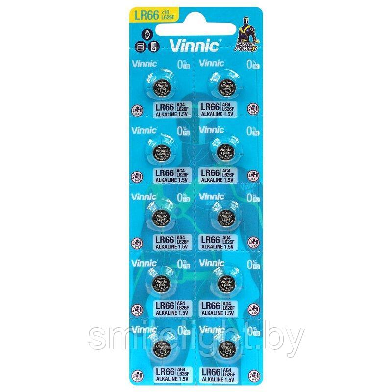Элемент питания VINNIC AG4/LR626(377) Alkaline 1.5V Bl.10