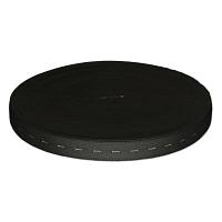 Лента эластичная ПЕРФОРИРОВАННАЯ (резинка) 2 см черная (30 пог.м/рул.)