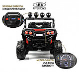Детский электромобиль RiverToys М888БХ (белый) Toyota Полноприводный Двухместный, фото 5