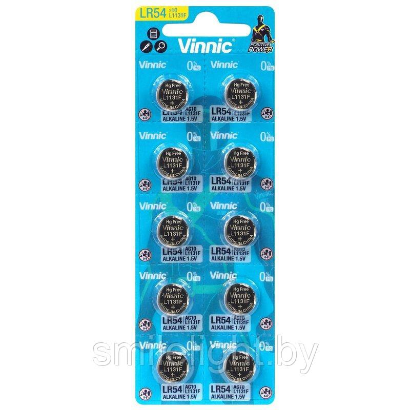 Элемент питания VINNIC AG10/LR1130 Alkaline 1,5V Bl.10