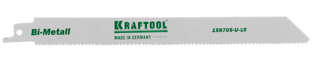 KRAFTOOL S1122VF, по дереву и металлу, Bi-Met, шаг 1.8-2.5 мм, 180 мм, полотно для сабельной пилы