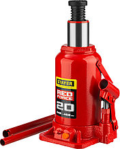 STAYER RED FORCE, 20 т, 242 - 452 мм, бутылочный гидравлический домкрат, Professional (43160-20)