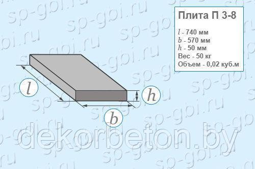 Плиты лотков теплотрасс П3-8, фото 2