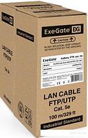Кабель ExeGate FUTP4-C5e-CCA-S24-IN-PVC-GY-100 FTP