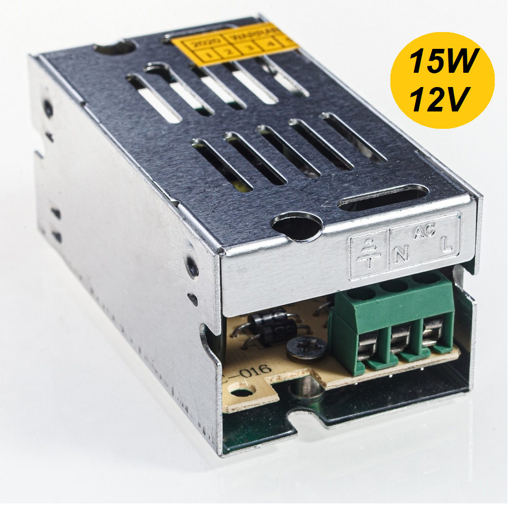 Блок питания 15W 12V IP20 для светодиодной ленты